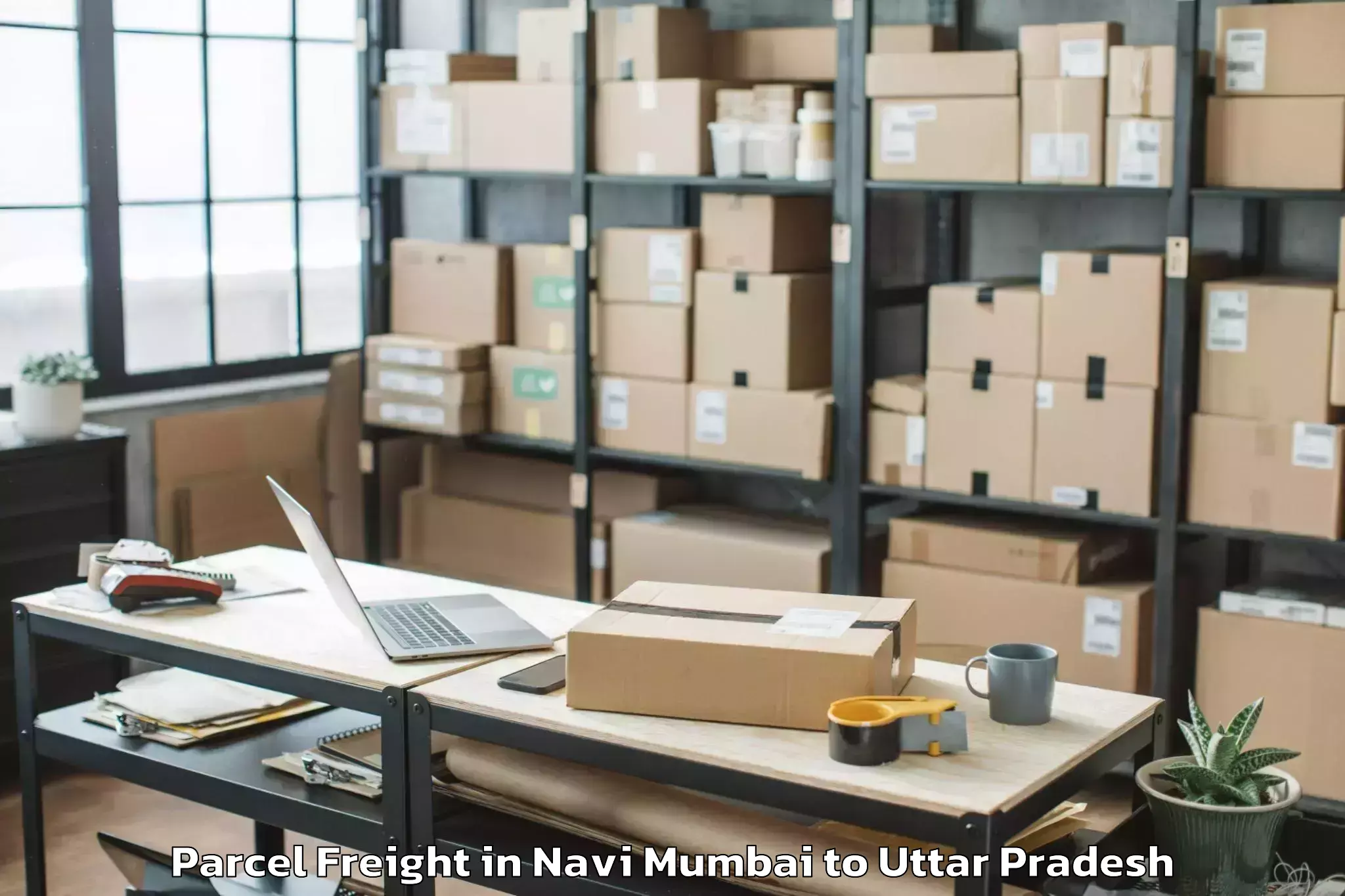 Book Navi Mumbai to Chillupar Parcel Freight Online